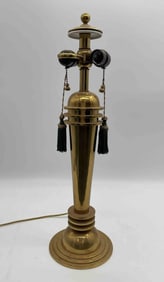 Art Nouveau or Rococo Brass Table Lamp