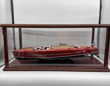 Wooden Model Boats “Dixie II?? Speedboat and “Typhoon?? Classic Limited Edition (9/10)
