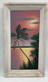 Florida Highwaymen Landscape Sunset by Al Black (American, 1947-2025)