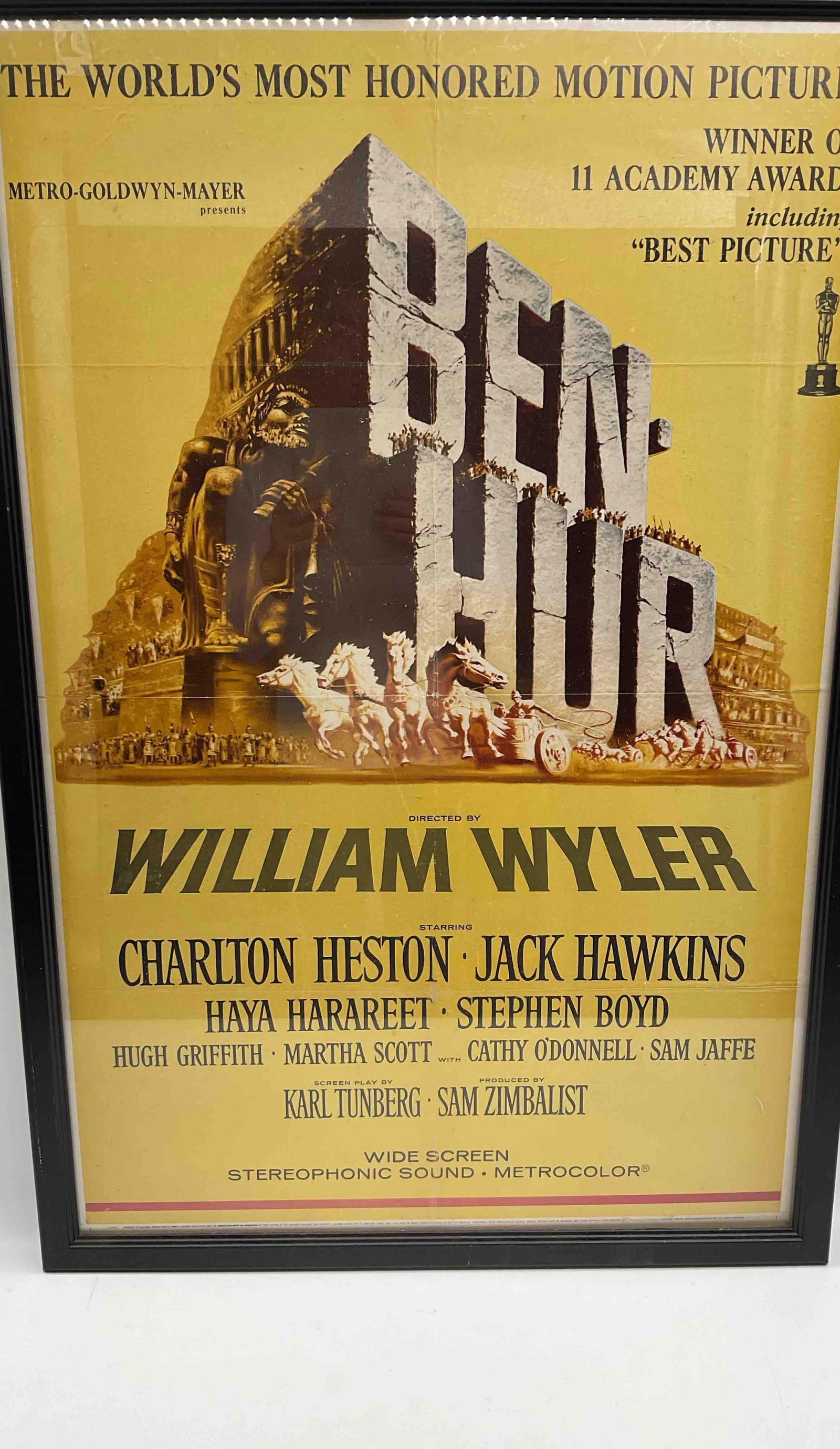 Original Movie Poster – Ben-Hur (1959) Directed by William Wyler (1 of 3)