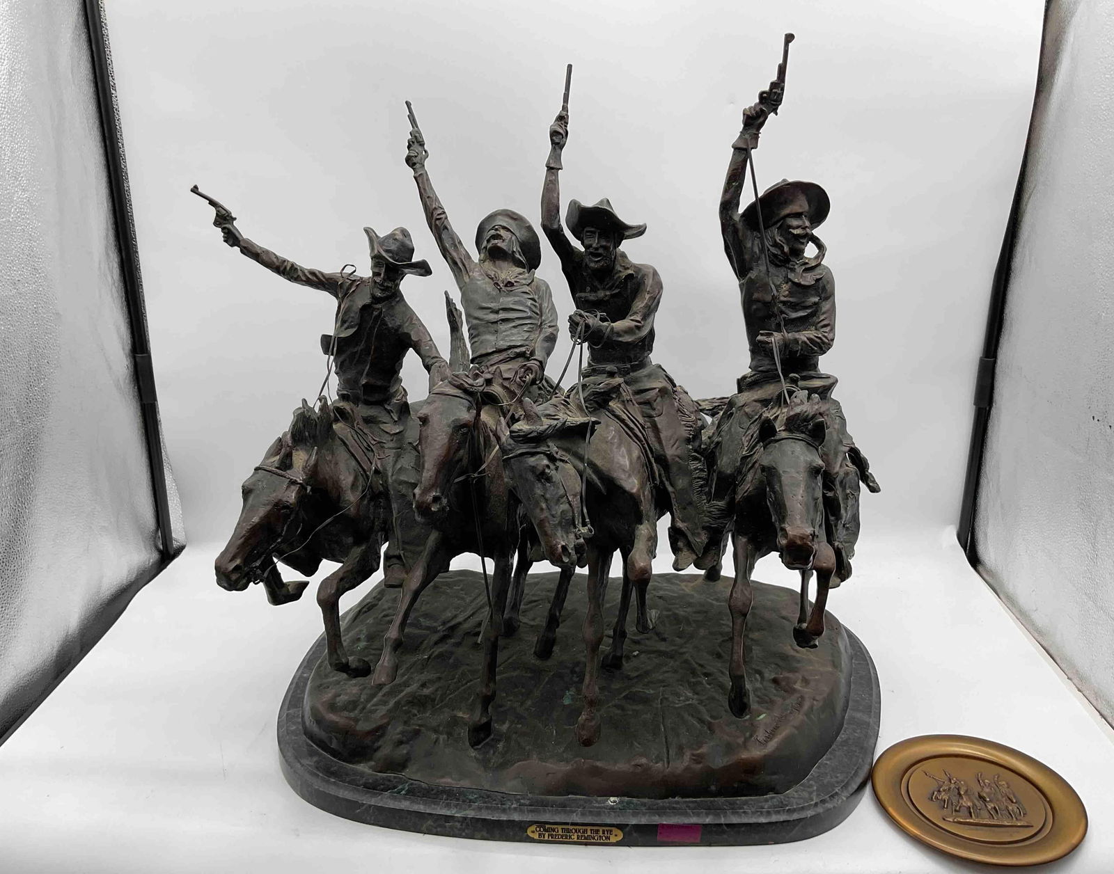 Frederic Remington “Coming Through the Rye?? Bronze Sculpture (1 of 10)