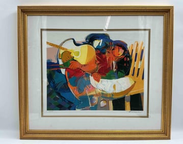 :Song and Romance" by Hessam Abrishami (Iran, b.1951) Serigraph
