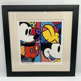 "Mickey from head to toe"  by Romero Britto (Brazil, b.1963) Lithograph