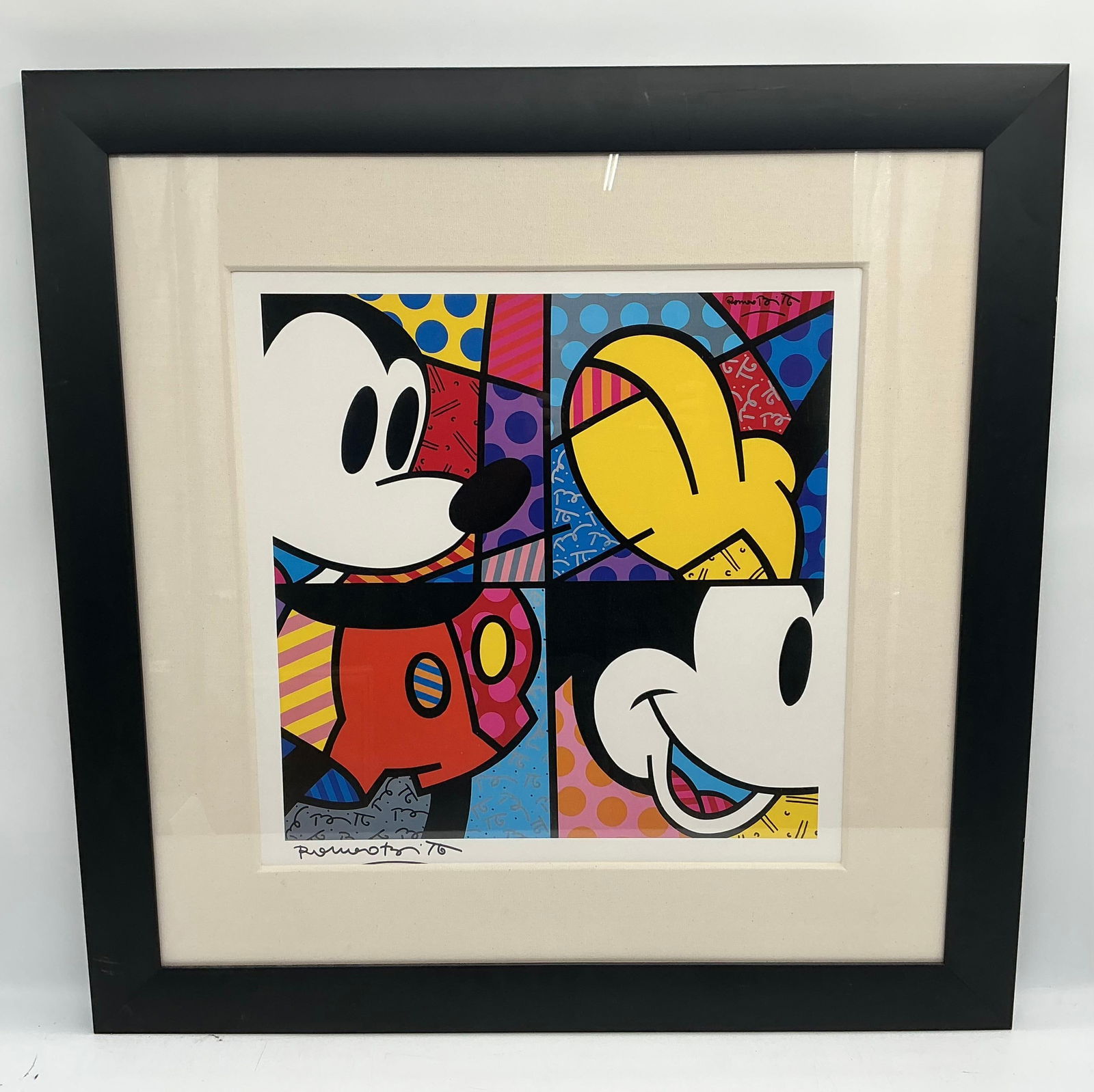"Mickey from head to toe"  by Romero Britto (Brazil, b.1963) Lithograph (1 of 2)