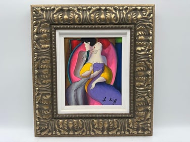 "The Life" by Linda Le Kinff (France, b.1949) Serigraph on Canvas