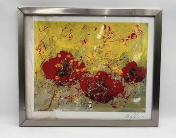 "Budding Heart" by Dominic Pangborn (South Korea, b.1952) Seriolithograph with C.O.A.