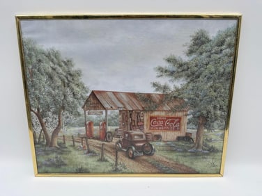 Kay Lamb Shannon 'Coca-Cola Country Garage' Print
