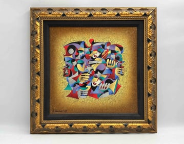 "Violin" by Anatole Krasnyansky (Ukraine, 1930-2023) Serigraph