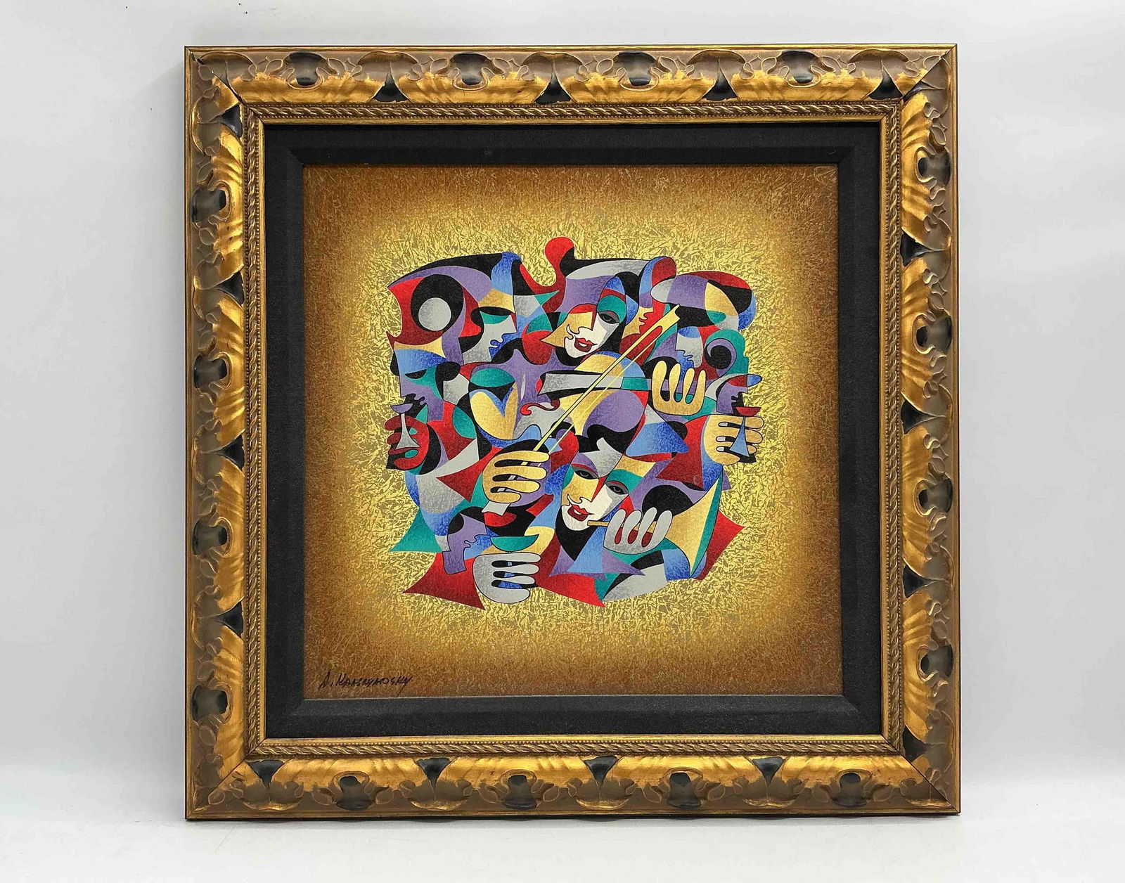 "Violin" by Anatole Krasnyansky (Ukraine, 1930-2023) Serigraph with Appraisal (1 of 5)