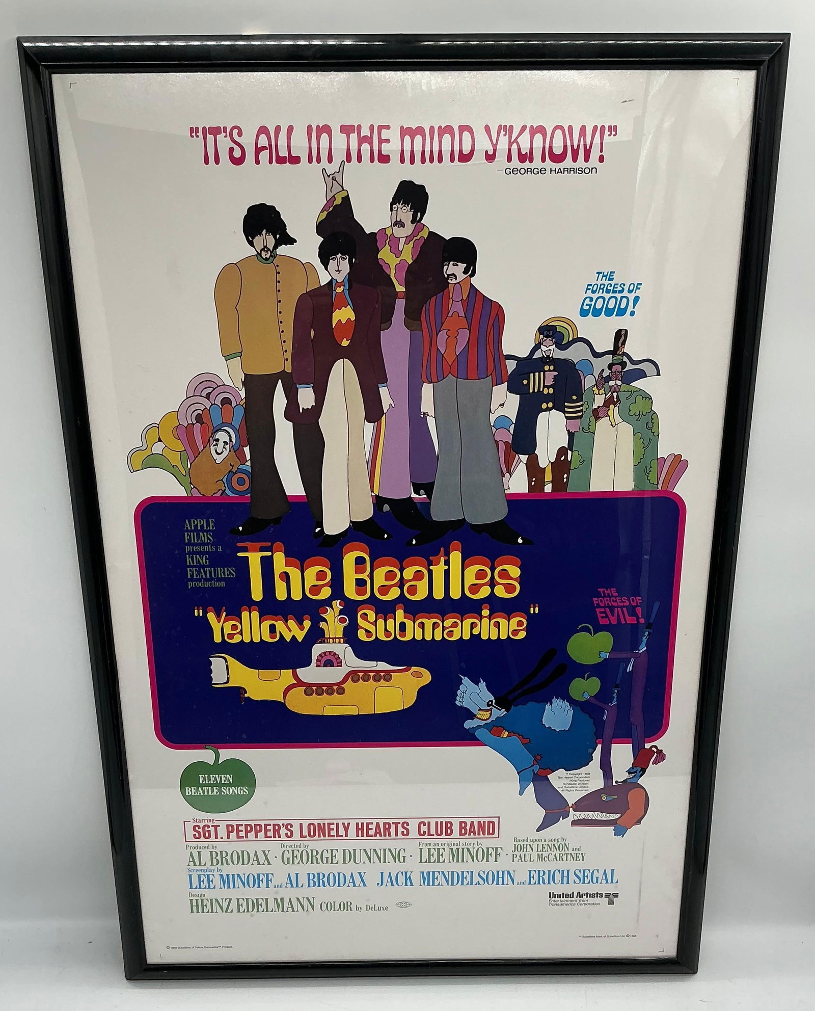 The Beatles Yellow Submarine – "It’s All in the Mind Y’Know!" with Paperwork (1 of 3)