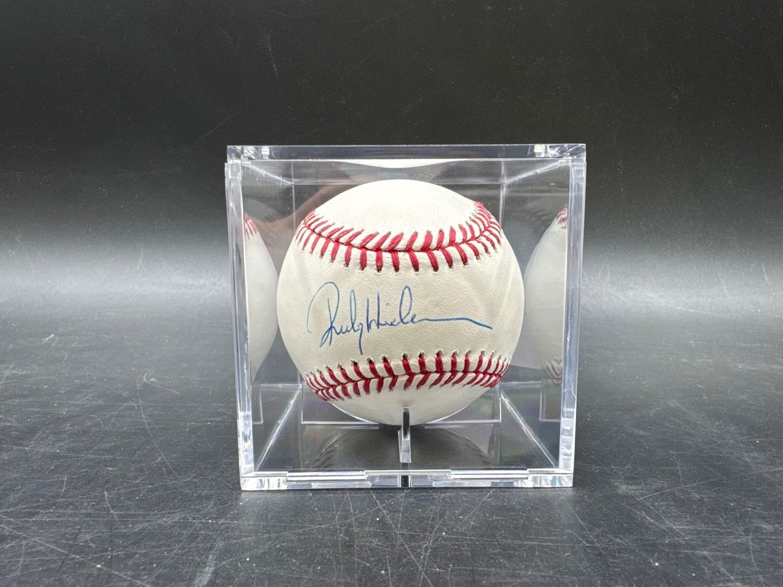 Rickey Henderson Autographed baseball (1 of 4)