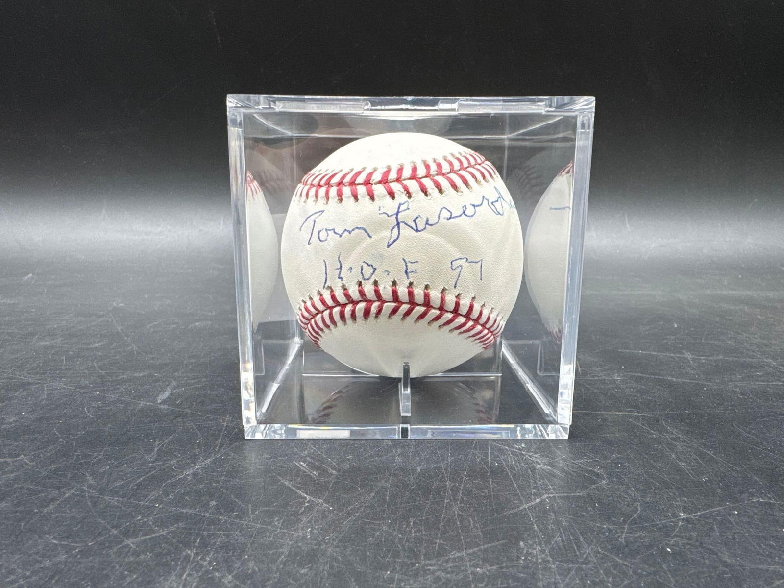 Tom Lasorda Autographed Baseball (1 of 5)