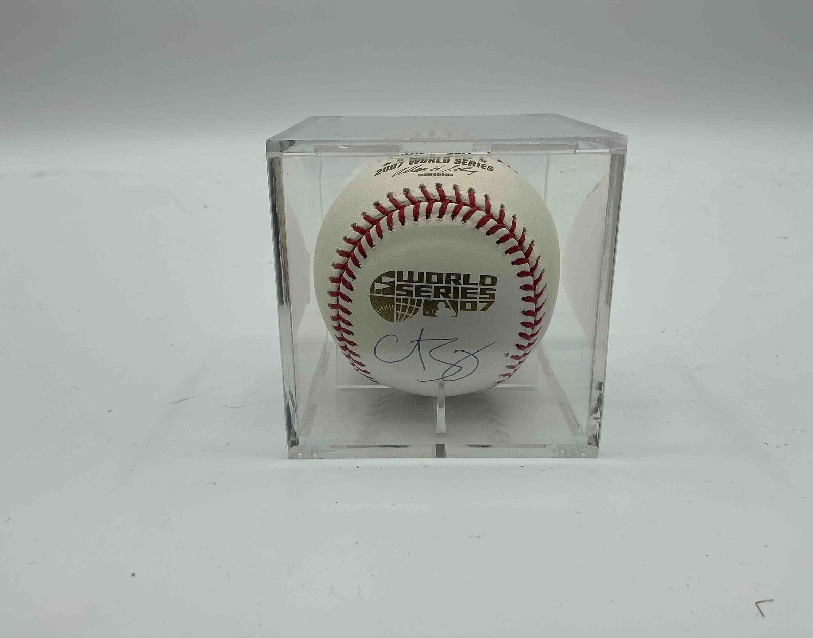 Curt Schilling signed World Series 07 (1 of 7)