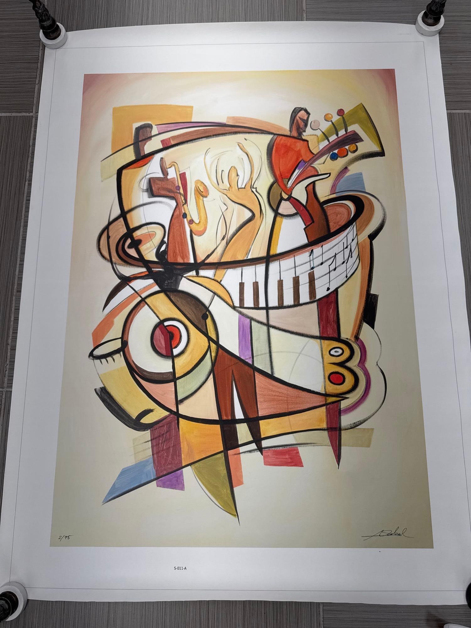 Jam Session by Alfred Gockel (German, b.1952) Serigraph (1 of 6)