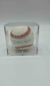 Warren Spahn Autographed Baseball