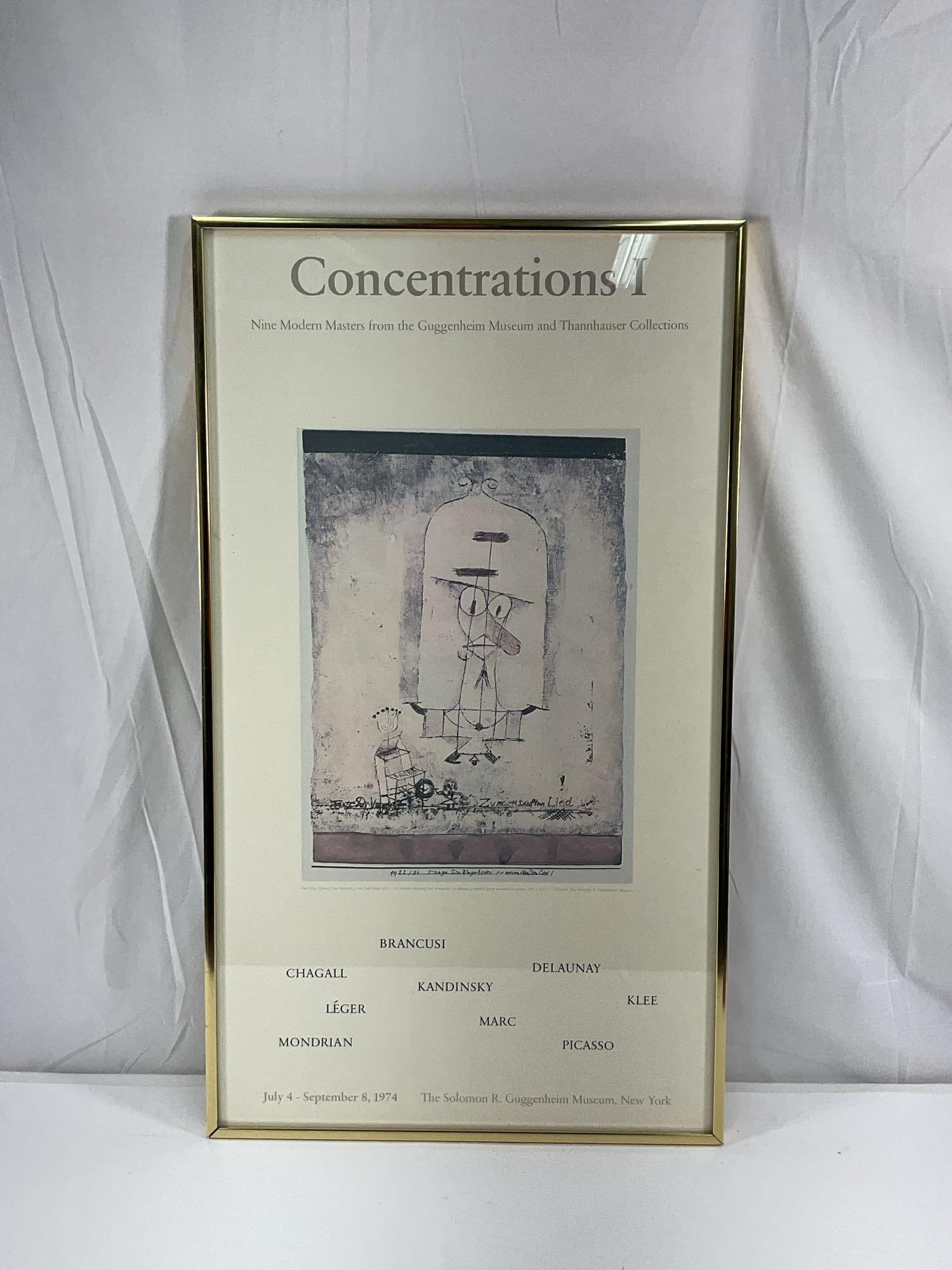 Concentrations I (Exhibition Poster) Nine Modern Masters (1 of 2)
