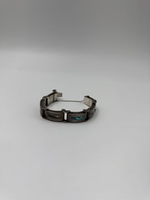 Sterling Silver & Abalone Inlay Bracelet