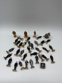 Collection of Vintage Figural Cast Metal Statuettes