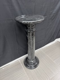 Black Marble Pedestal Stand