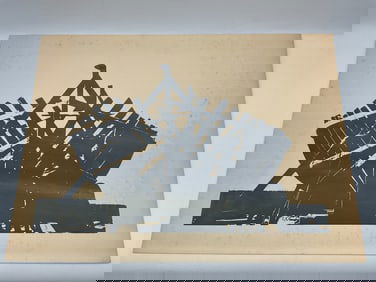 Abstract Boat Print