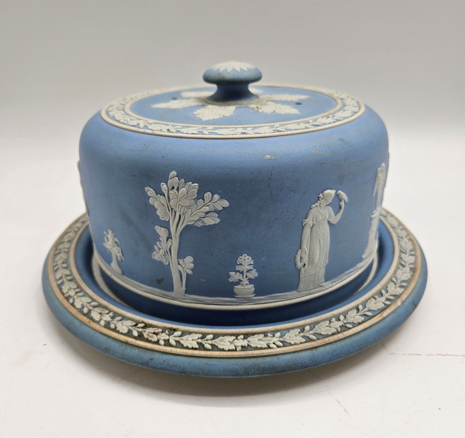 Wedgwood Jasperware Blue Covered Cheese Dome (1 of 6)