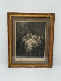 Antique Engraving “Toilette Pour Le Bal