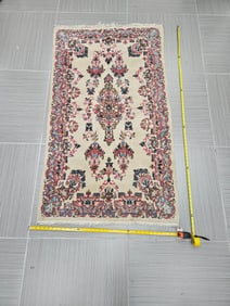 Persian Hand-Knotted Square Accent Rug