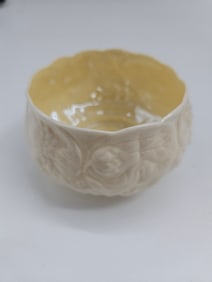 Belleek Co. Fermanagh Ireland Embossed Shell Bowl