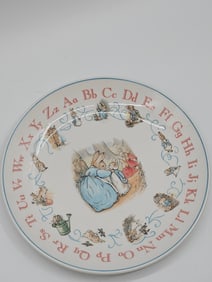 Wedgwood Peter Rabbit Alphabet Plate, 1993