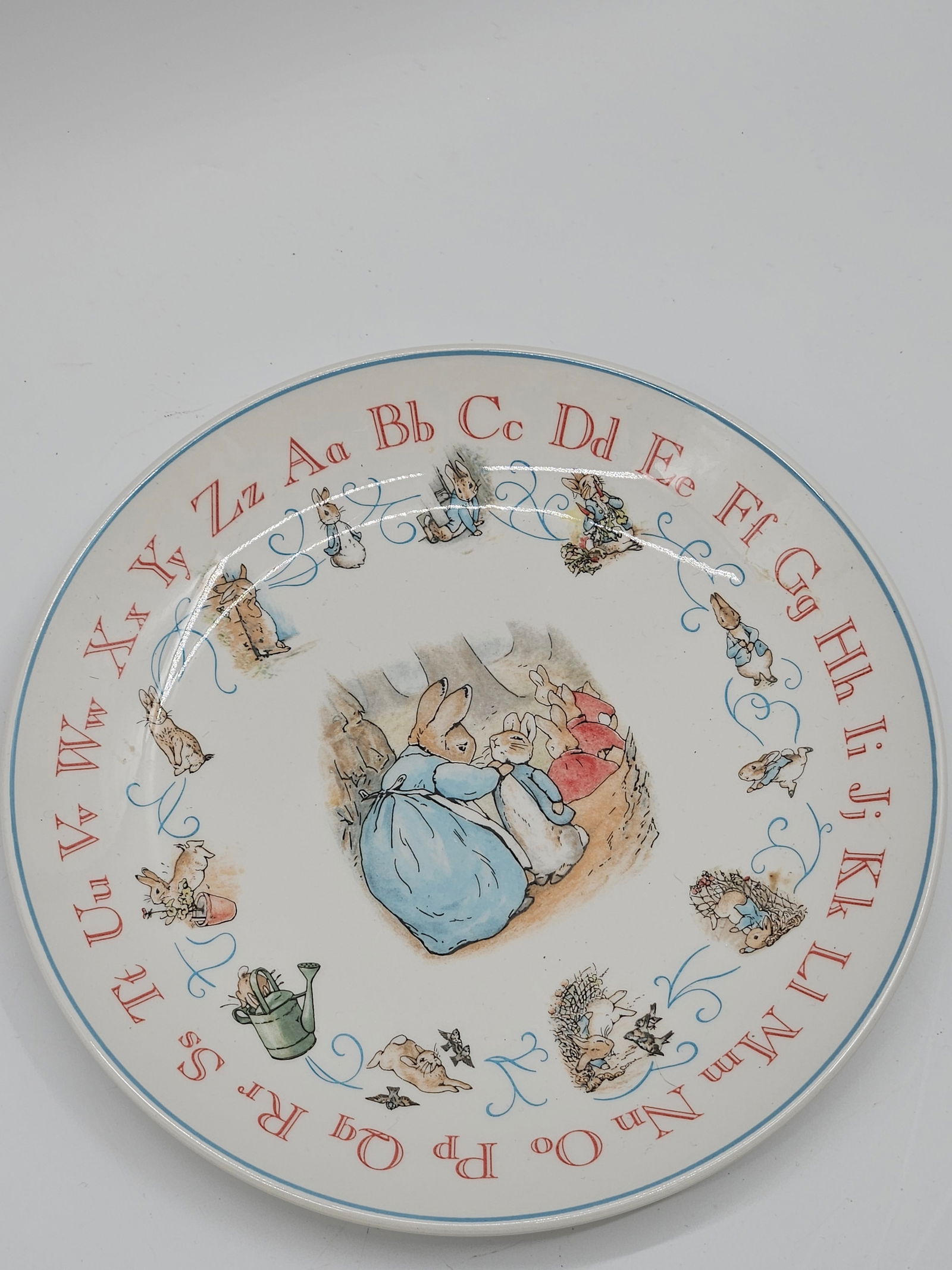 Wedgwood Peter Rabbit Alphabet Plate, 1993 (1 of 3)