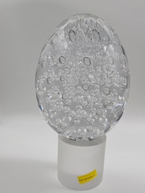 Seguso AV Murano Art Glass Bubble Vase