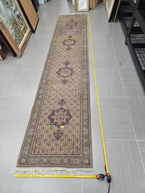 Persian Runner Rug with Medallion Pattern