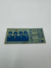 The Beatles Shea Stadium Concert Ticket, August 15, 1965