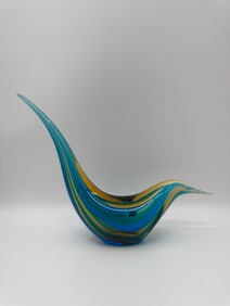 Zanetti Murano Art Glass Bird Sculpture