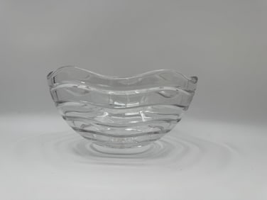 Tiffany & Co. "Wave" Large Glass Bowl