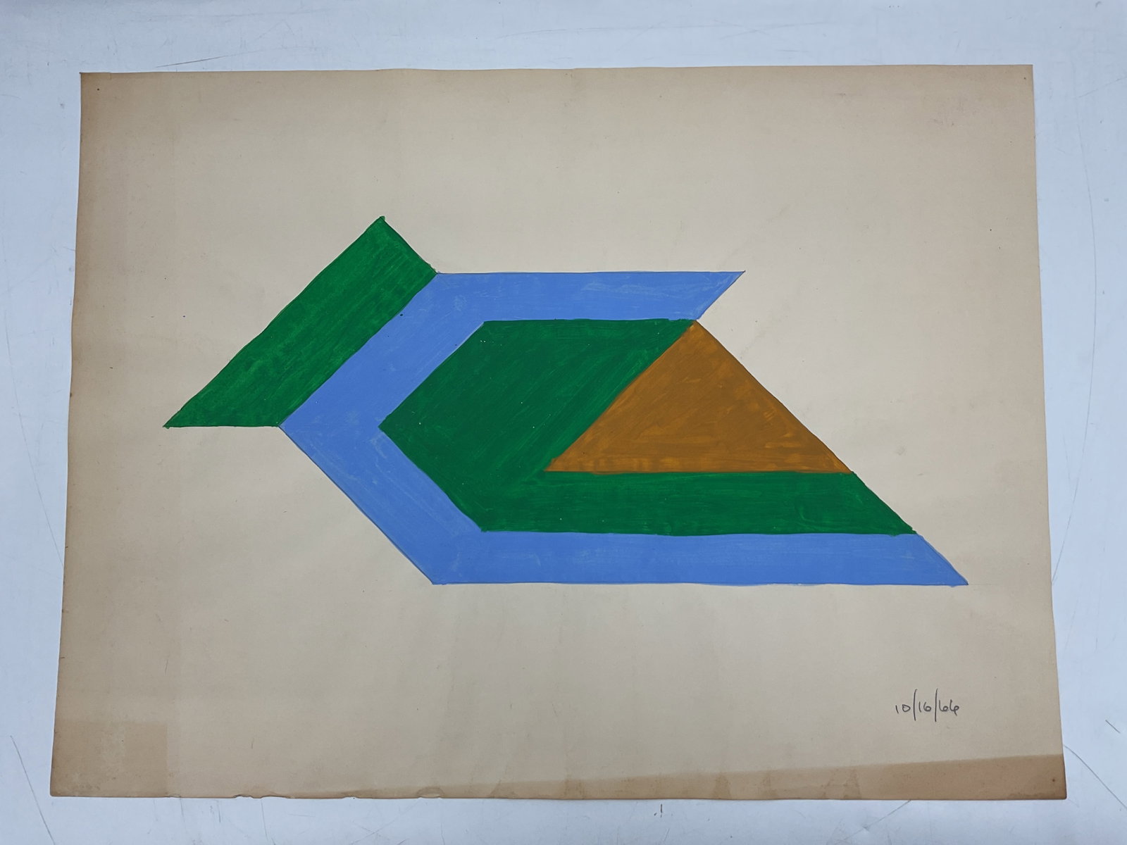 Abstract artwork: Abstract block artwork Dimensions: L24in W18in 
