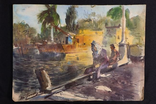 Loran Wilford (American, B.1893-1972) Water Color (1 of 3)