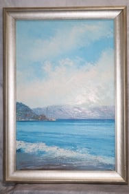 Watercolor on Masonite framed unsigned: Watercolor on board, not signed Dimensions: H:27in L:19in
