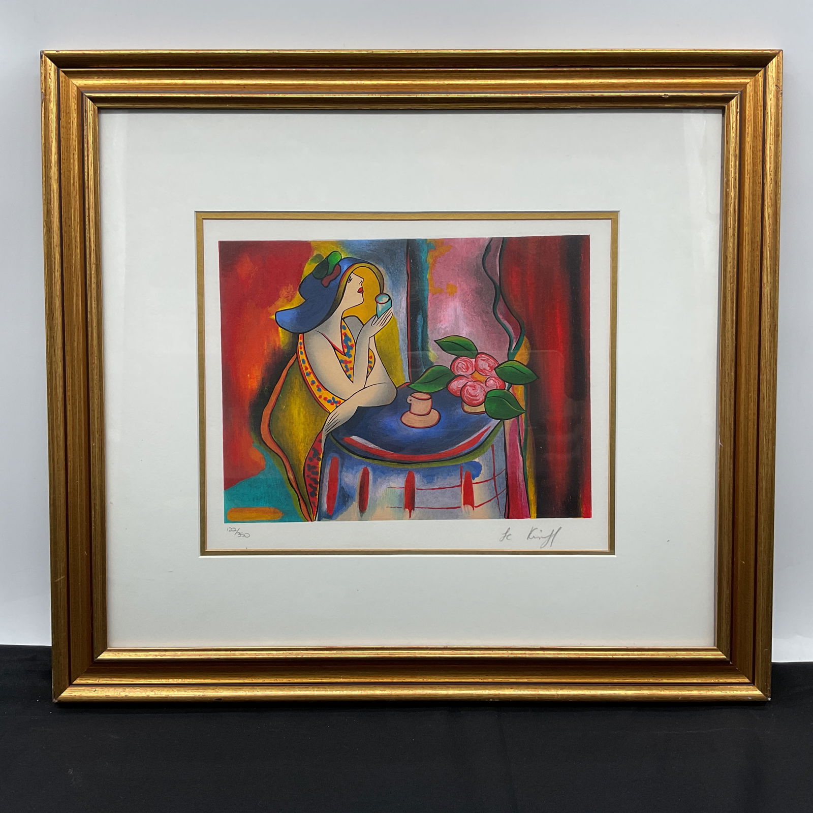 Linda Le Kinff "Jessie" Serigraph, Framed (1 of 6)