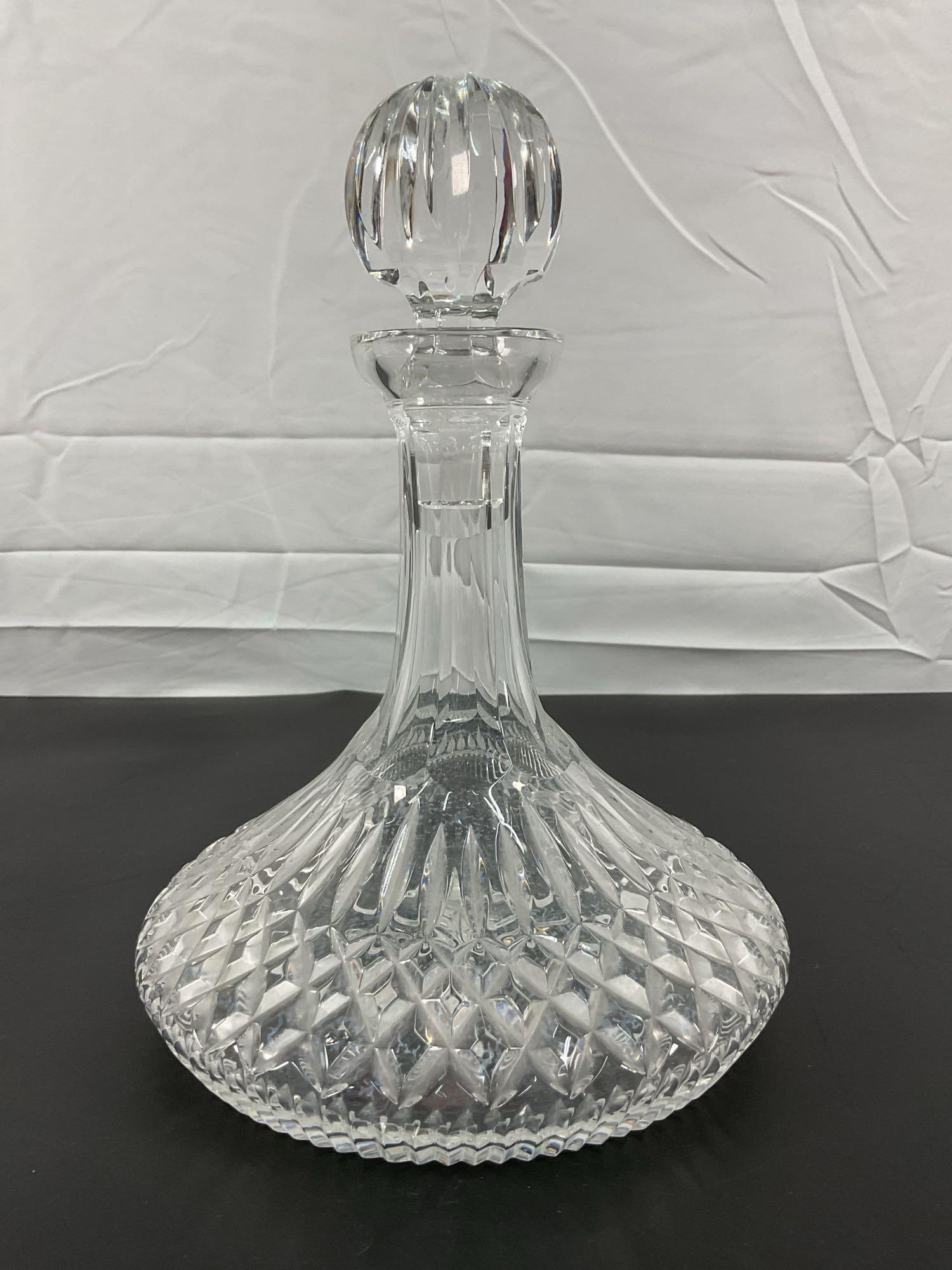 Waterford Crystal Ship’s Decanter with Faceted Stopper (1 of 3)