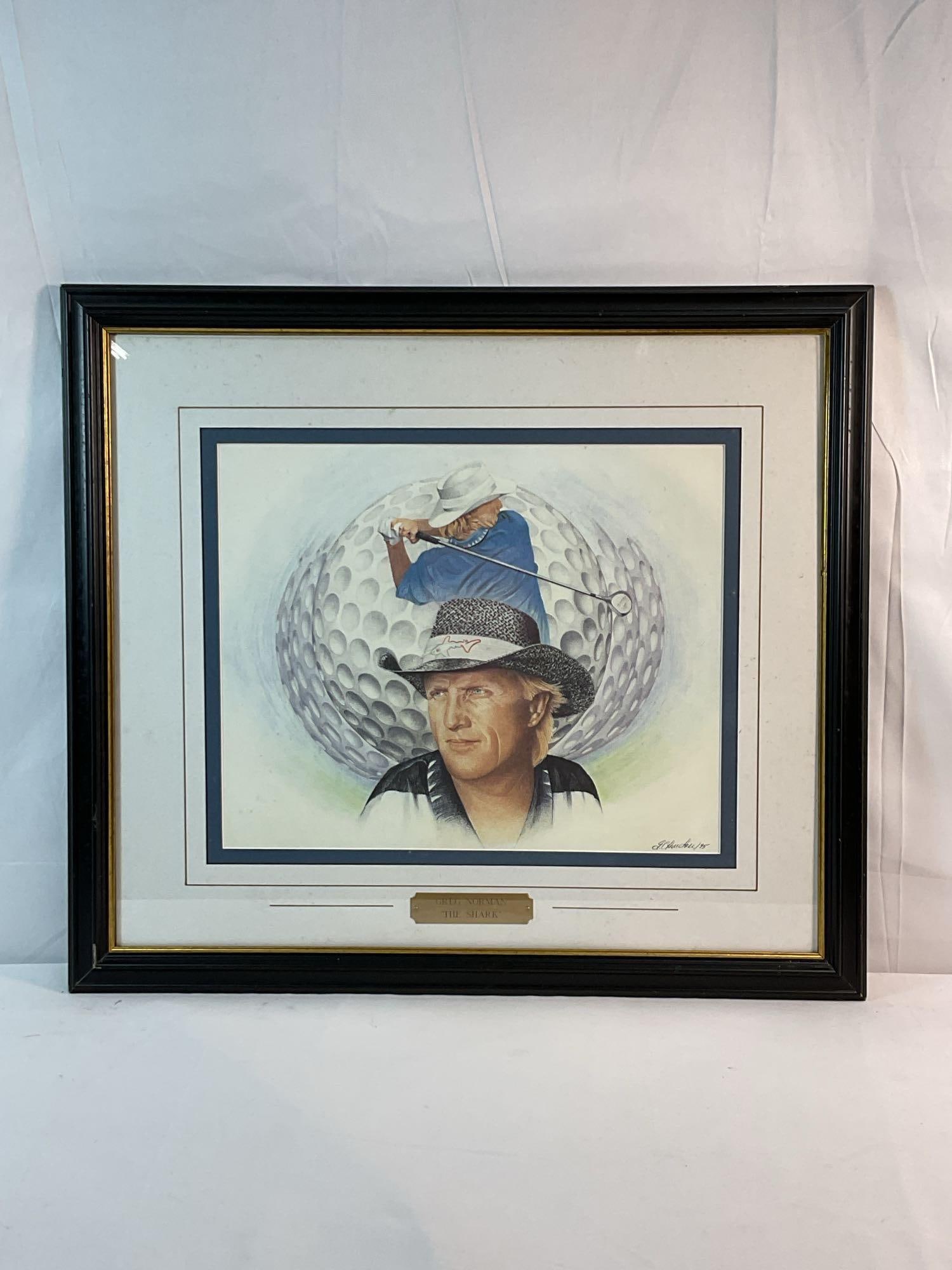 Greg Norman "The Shark" Lithograph (1 of 3)