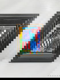 "Patriotic Series: Full Liberty with Flag" By Peter Max(German/American, b.1937): A vibrant mixed-media artwork by renowned pop artist Peter Max, titled Full Liberty with Flag from his Patriotic Series. Created in 2006, this piece features a striking depiction of the Statue of Libe