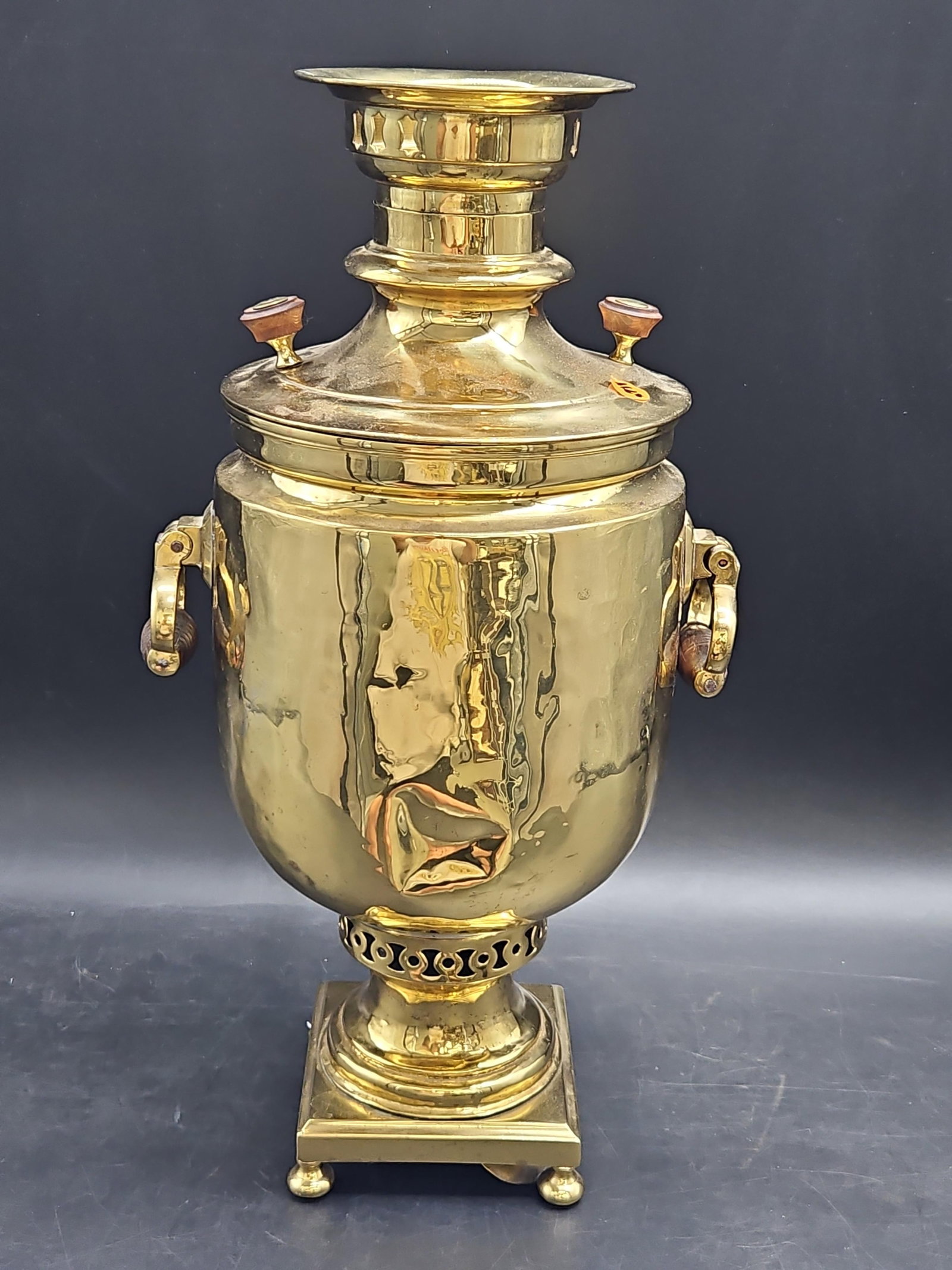 Antique Brass Russian Coffee or Tea Maker (Samovar) (1 of 5)