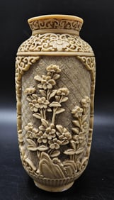 Vintage Chinese Bone Vase