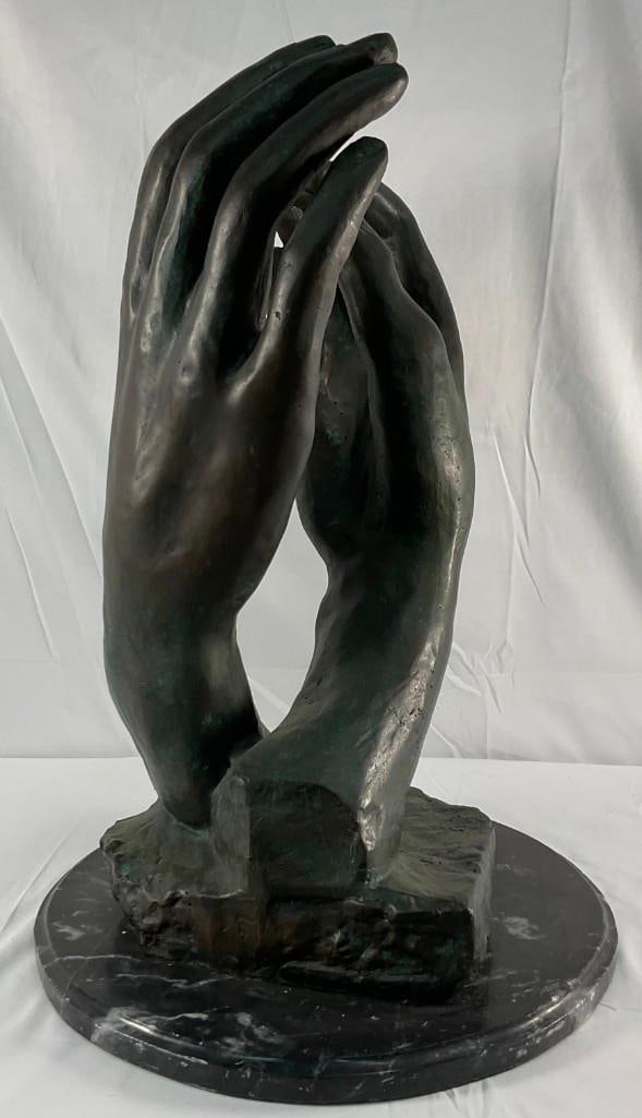 "The Cathedral" by Rodin (after) Bronze Sculpture (1 of 4)