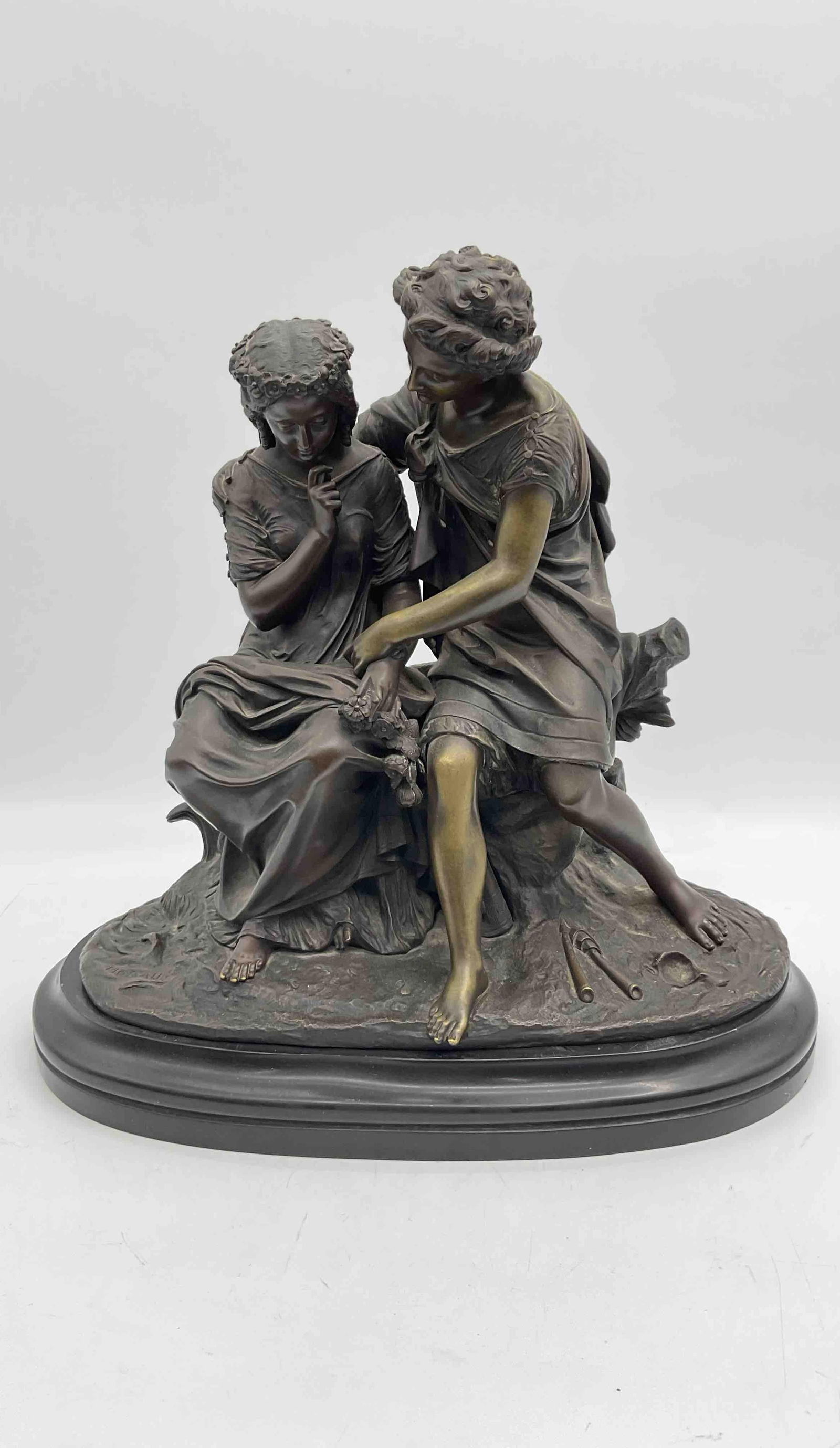 Antique signed Moreau Bronze Sculpture (1 of 6)