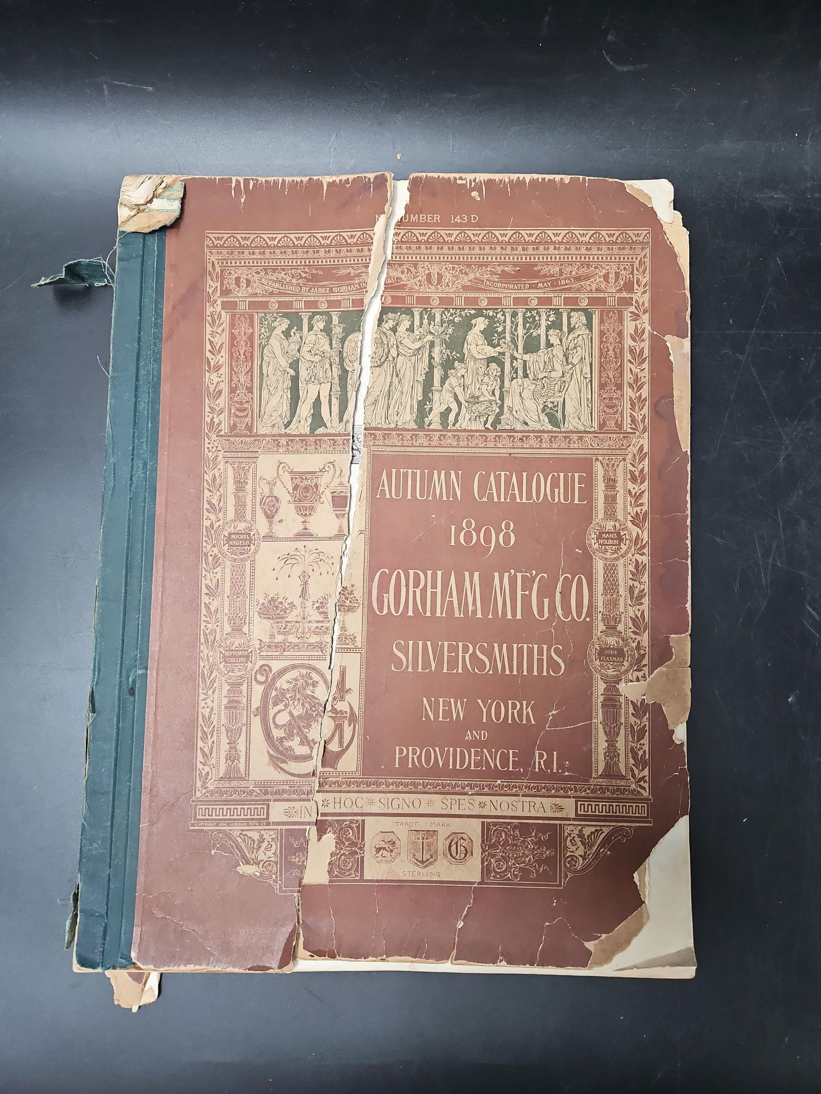 1898 Gorham Mfg. Co. Silversmiths Autumn Catalogue – Original Trade Catalog (1 of 3)
