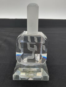 Shannon Crystal Dreidel on Base