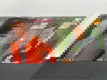 Lot of 2 Vintage Andy Williams Vinyl Records – Columbia Stereo LPs