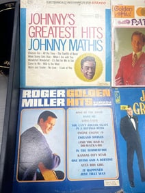 Lot of 4 Vintage Crooner Vinyl LPs – Mathis, Miller, Boone, Jones